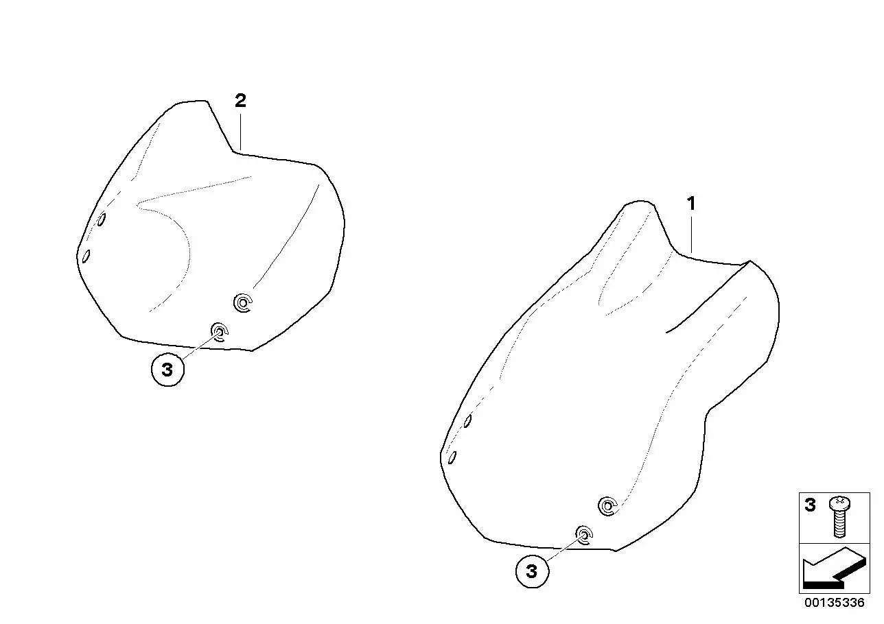 BMW Windschild R13 46637678912
