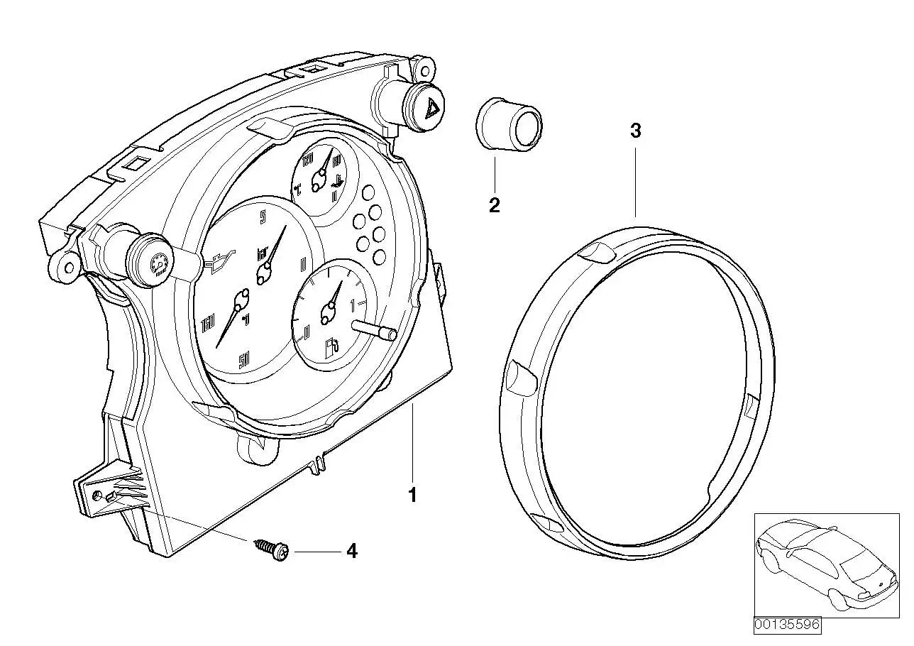 BMW Zierring R50 R52 R53 62106936278 - Bildposition 02