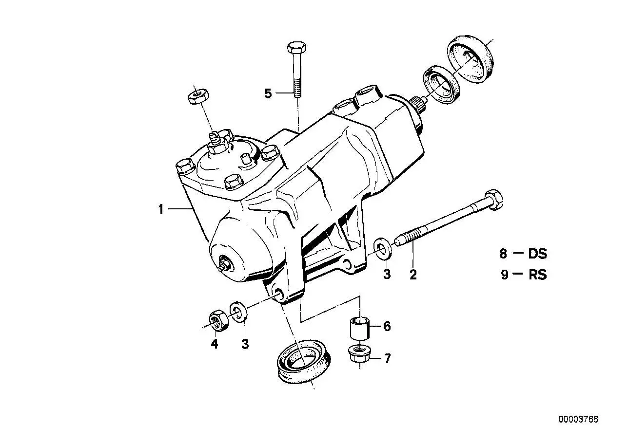 BMW Dichtungssatz Hydrolenkgetriebe 32131134714