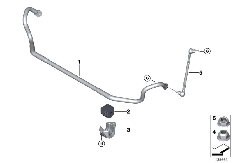 BMW Pendelstütze vorn links E81 E82 E84 E87 E88 E89 E90 E91 E92 E93 31356765933
