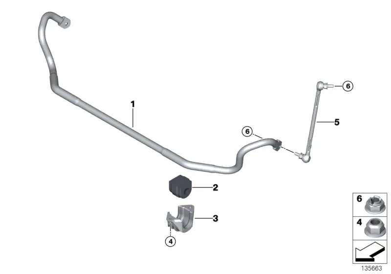 BMW Pendelstütze vorn links E81 E82 E84 E87 E88 E89 E90 E91 E92 E