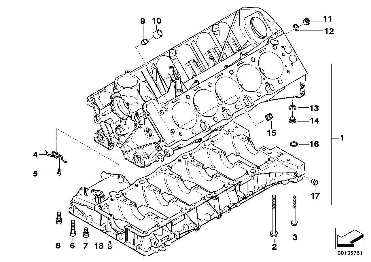 BMW Zylinderschraube E60 E61 E63 E64 E82 E88 E90 E92 E93 07119902