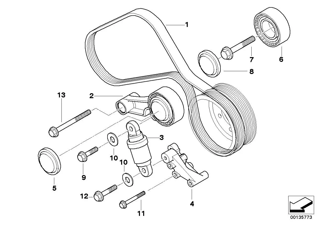 BMW Keilrippenriemen E60 E61 E63 E64 11287835483 - Bildposition 0