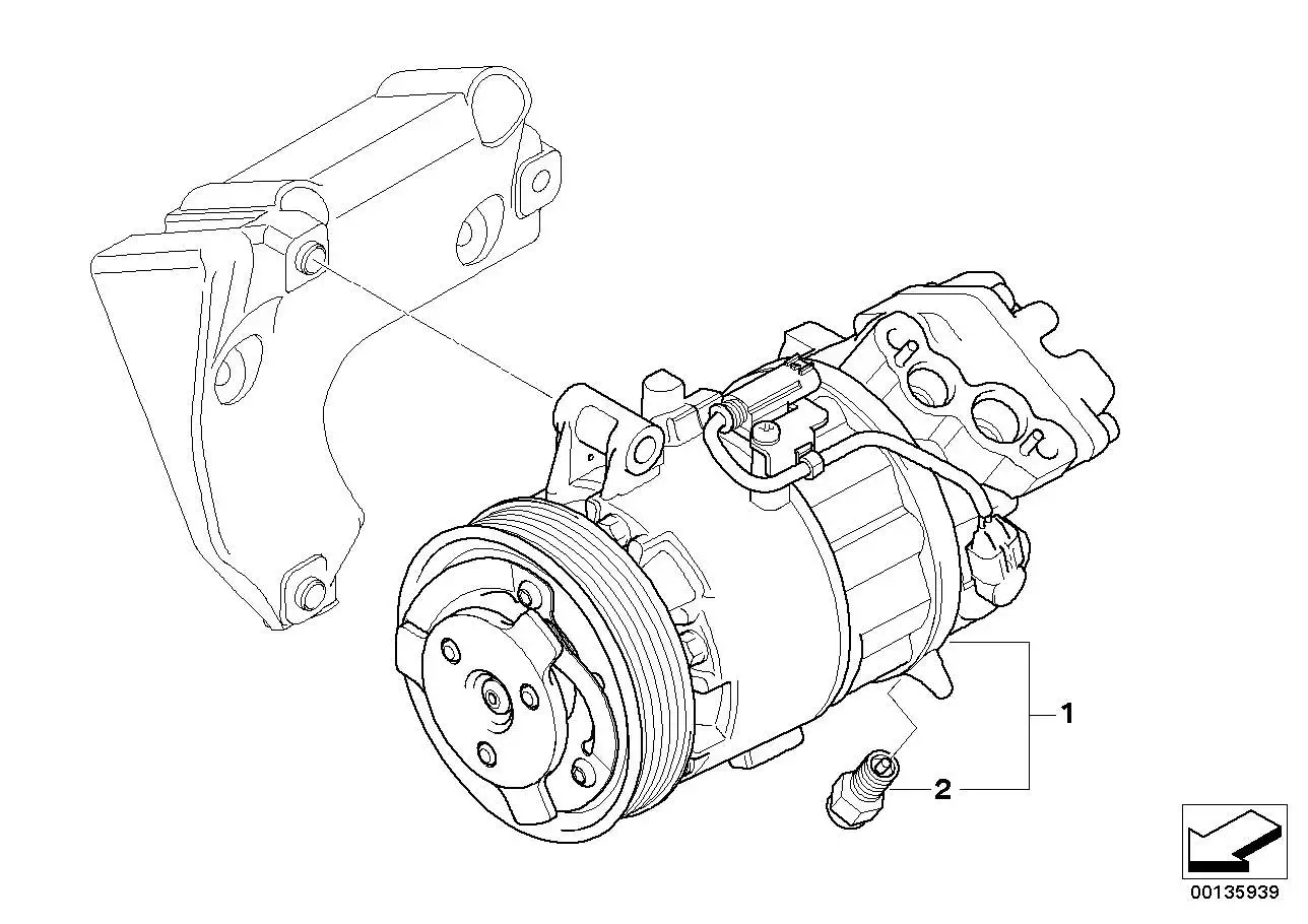 BMW Klimakompressor E81 E82 E87 E88 E90 E91 E92 E93 64529182794 -