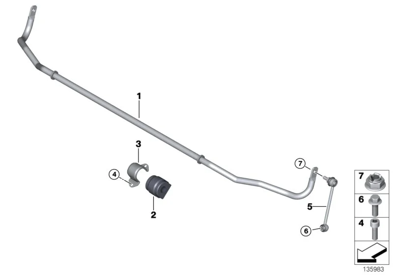 BMW Sechskantschraube mit Scheibe E36 E31 E32 E34 E38 E39 E46 E53 E60 E61 E65 E81 E82 E83 E87 E88 E90 E91 E92 E93 F25 F26 07119903931