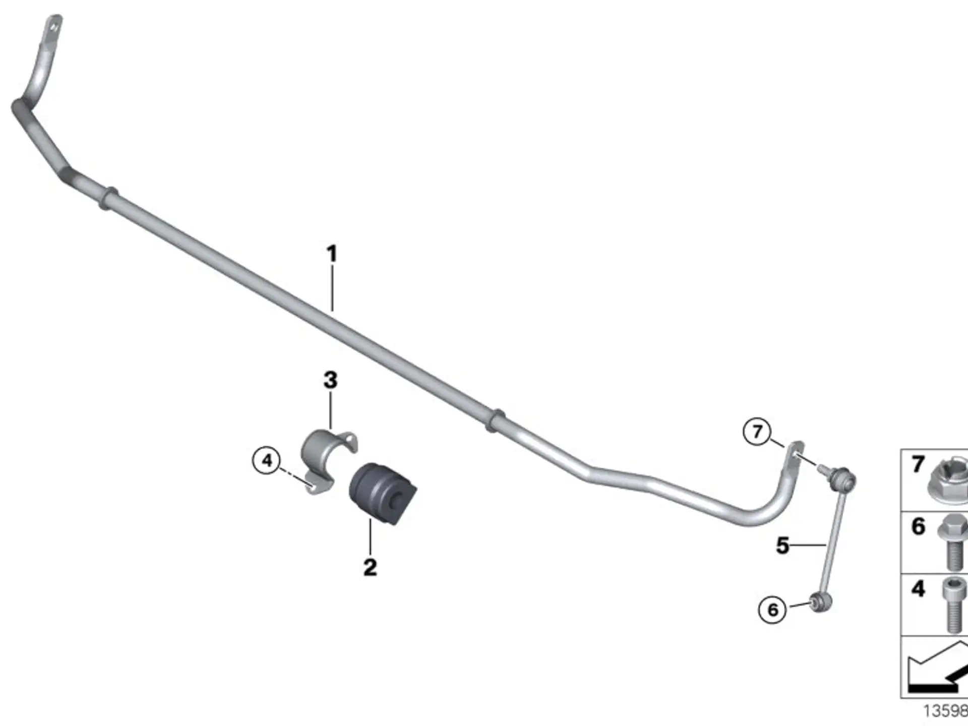 BMW Sechskantschraube mit Scheibe E36 E31 E32 E34 E38 E39 E46 E53 E60 E61 E65 E81 E82 E83 E87 E88 E90 E91 E92 E93 F25 F26 07119903931