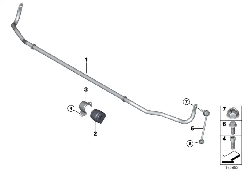 BMW Sechskantschraube mit Scheibe E36 E31 E32 E34 E38 E39 E46 E53