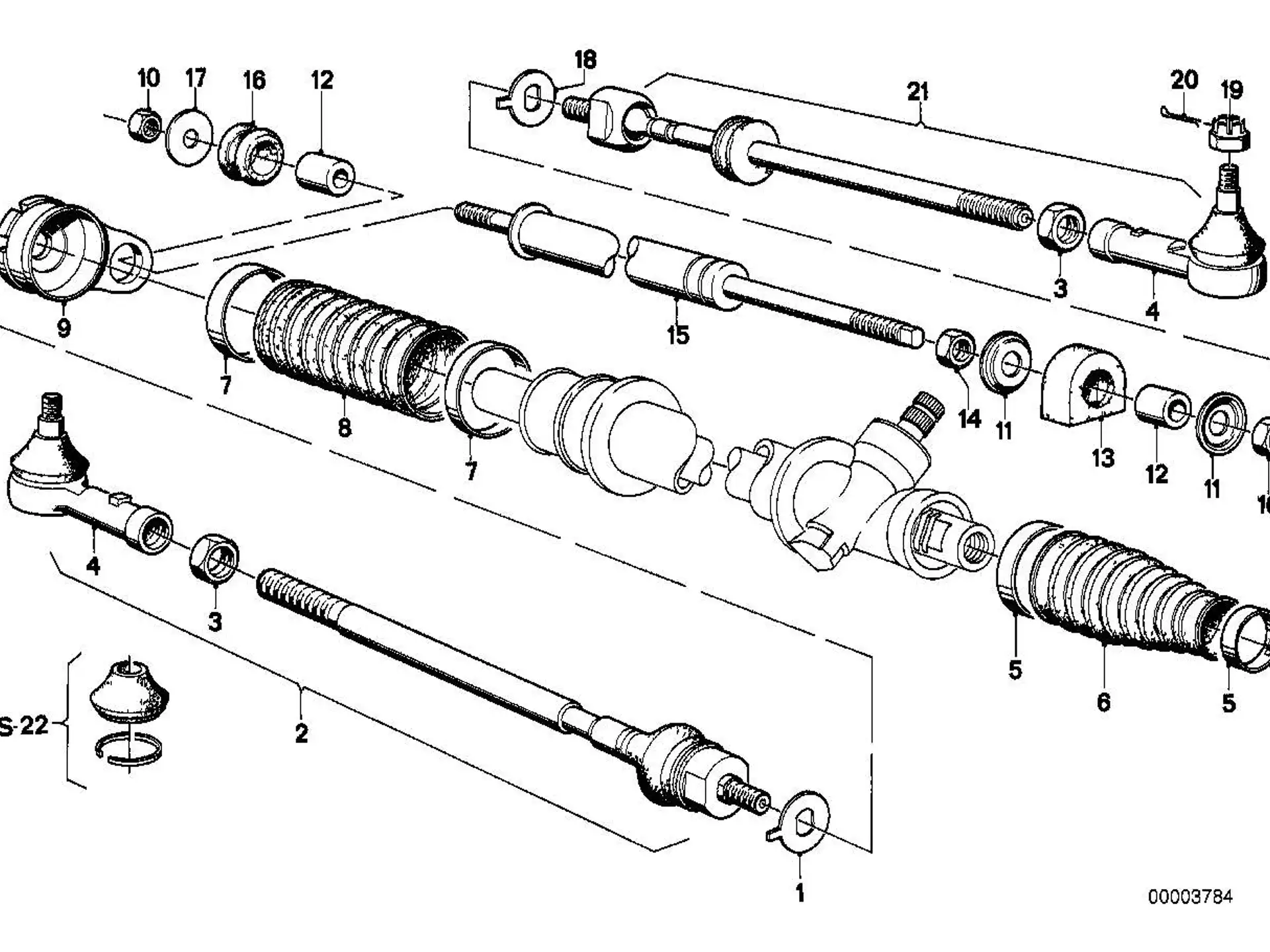 BMW Sechskantmutter R50 R60 R75 E36 E21 E30 R69 07119921607