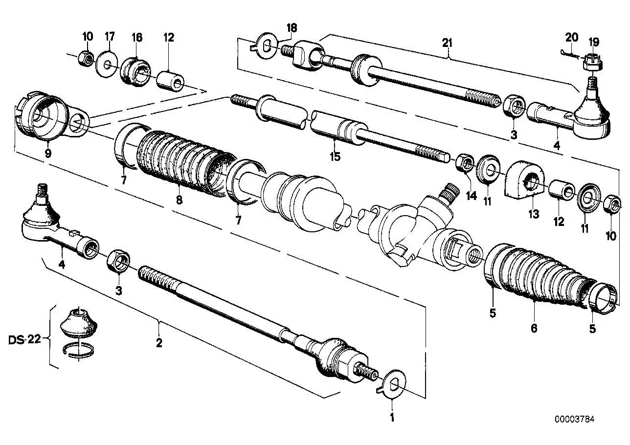 BMW Sechskantmutter R50 R60 R75 E36 E21 E30 R69 07119921607