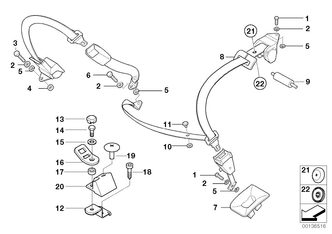 BMW Rolle E38 72118171504
