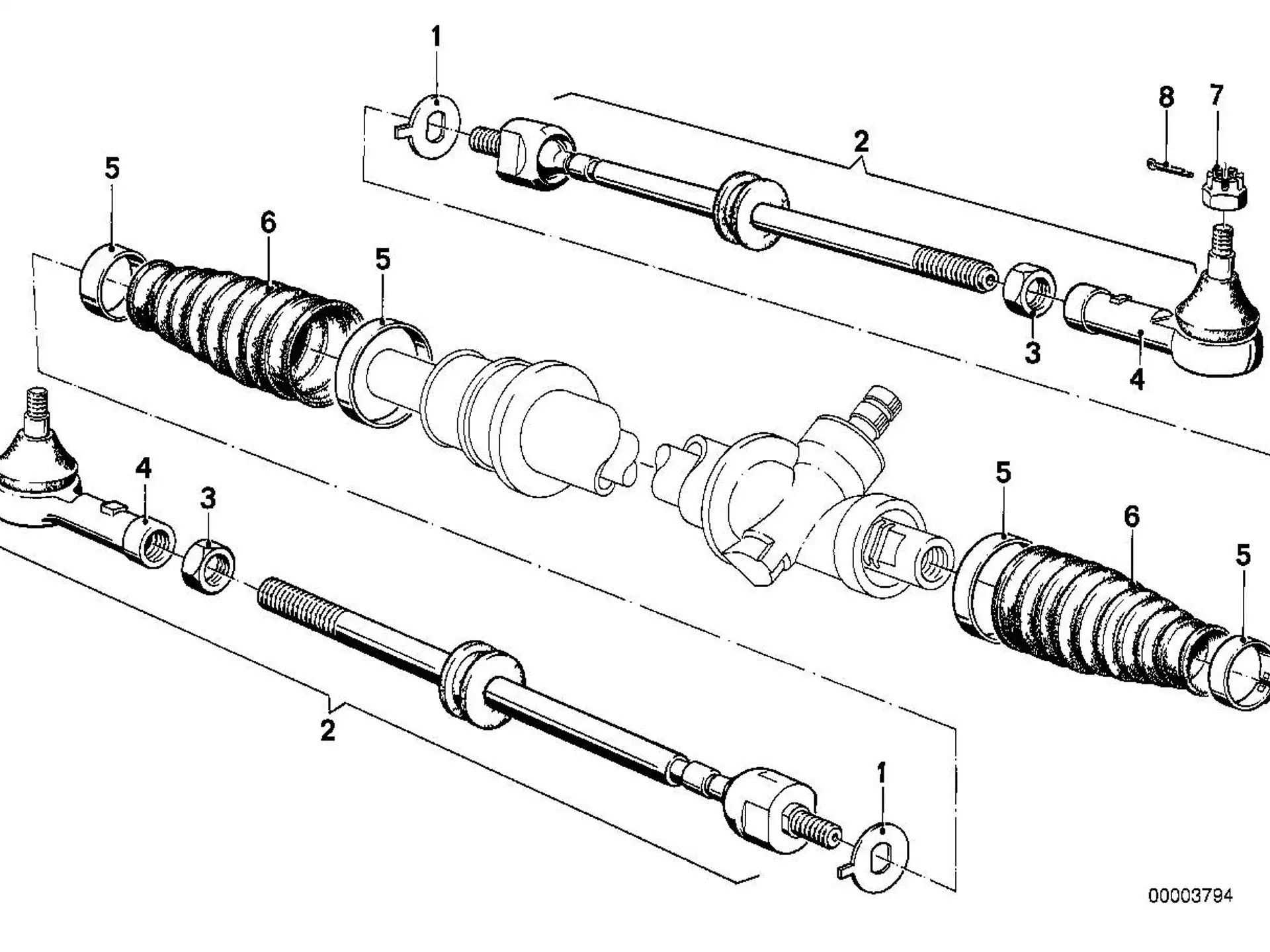 BMW Kronenmutter E12 E21 E23 E24 E28 07119923436
