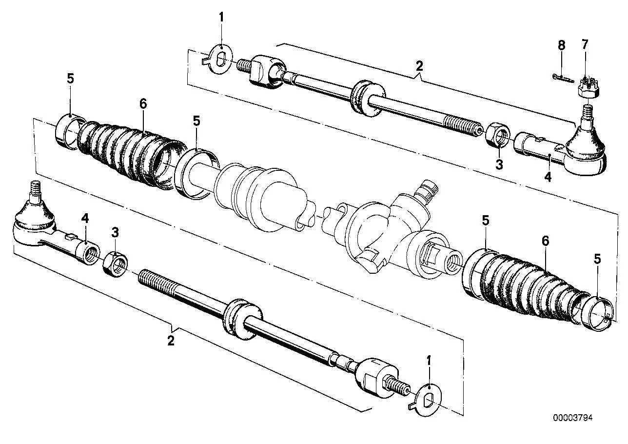 BMW Splint E12 E21 E23 E24 E28 R25 R26 R27 R50 R60 R69 07119945112