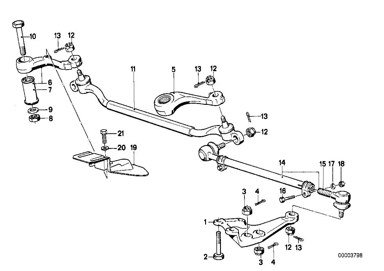 BMW Spurstange E24 E28 E31 E32 E34 32211135668