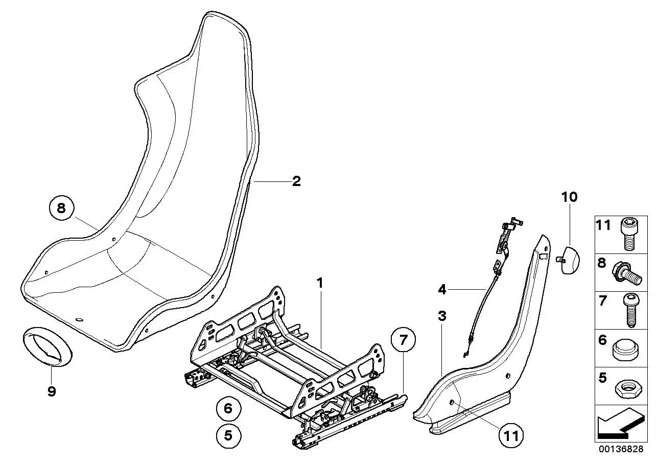 BMW Entriegelungseinheit links E46 52107896295