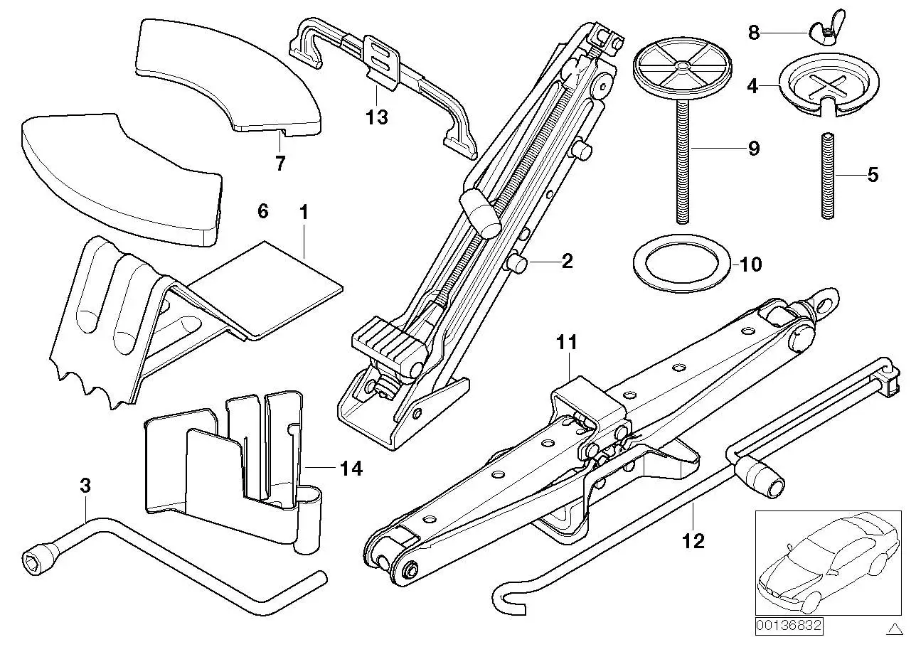 BMW Flügelmutter E36 E38 E39 E46 E53 E60 E61 E65 E66 71106781144