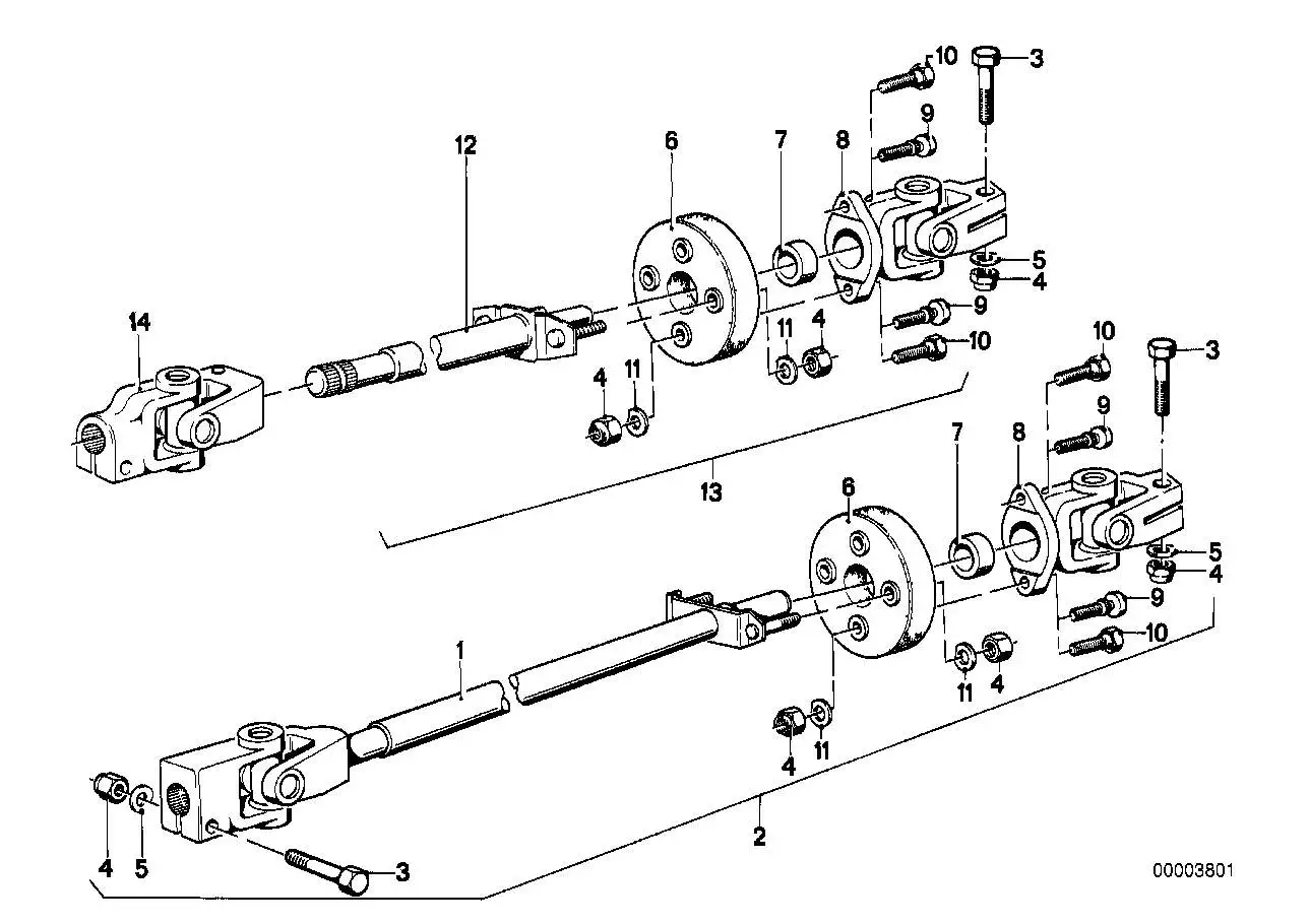 BMW Sechskantschraube E36 E12 E21 E23 E24 E28 E38 E39 E53 3230678