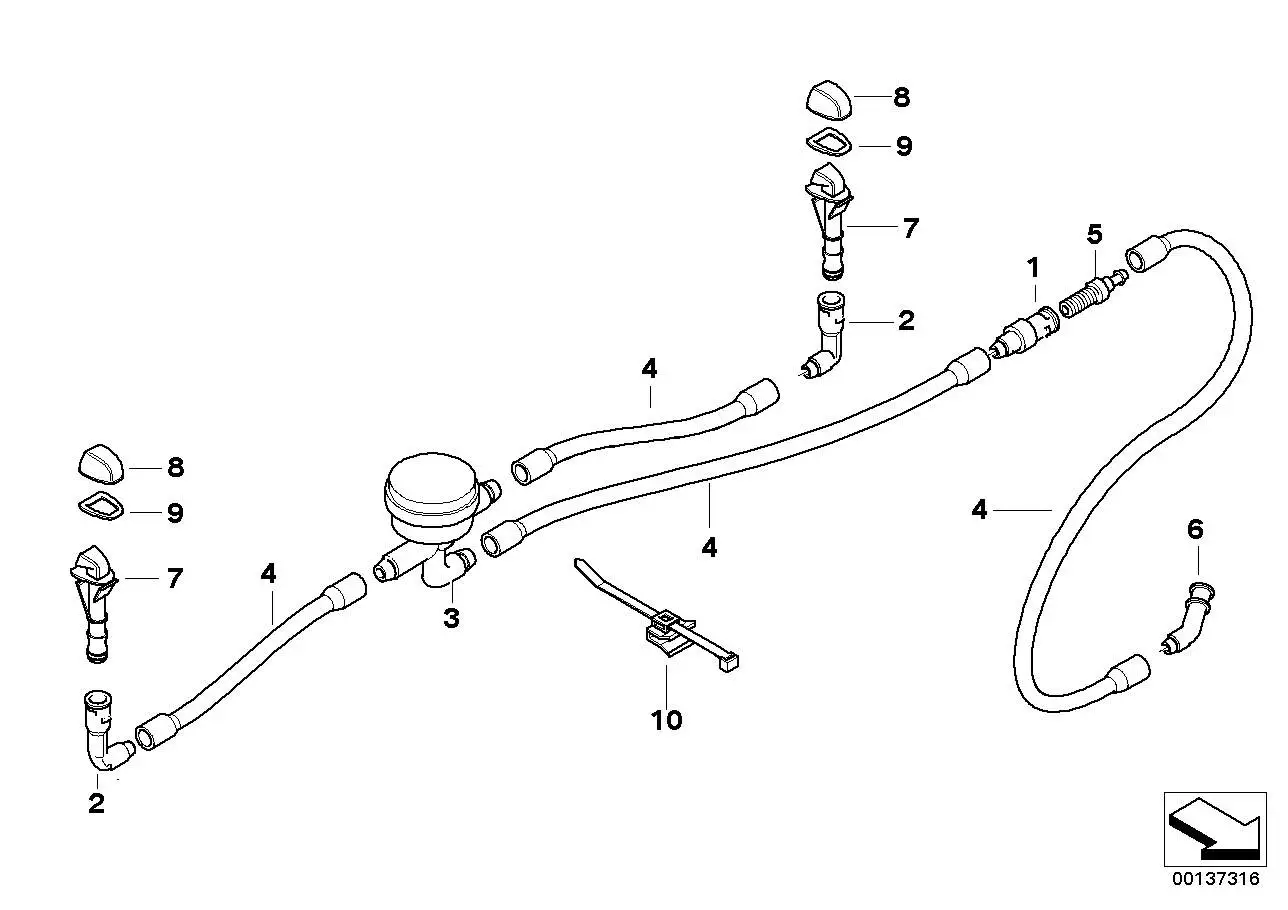 BMW Verteilerstück E39 E53 E83 E87 61668361447 - 1er E87, 5er E39