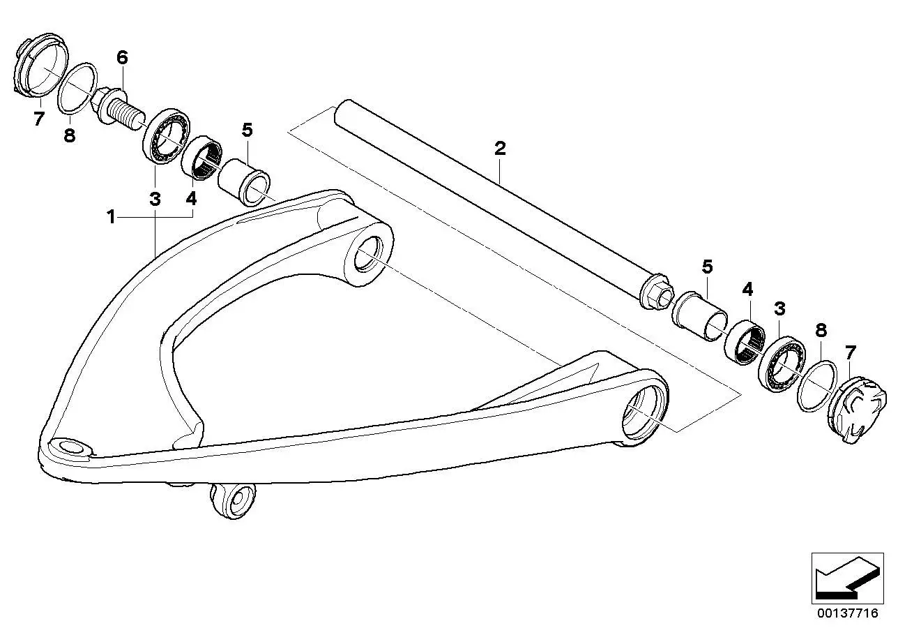 BMW Längslenker K25 31427706748