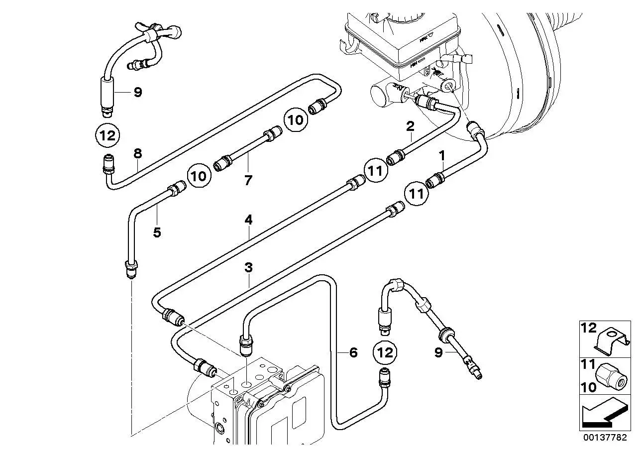 BMW Rohrleitung E60 E61 E63 E64 34326771625 - Bildposition 03