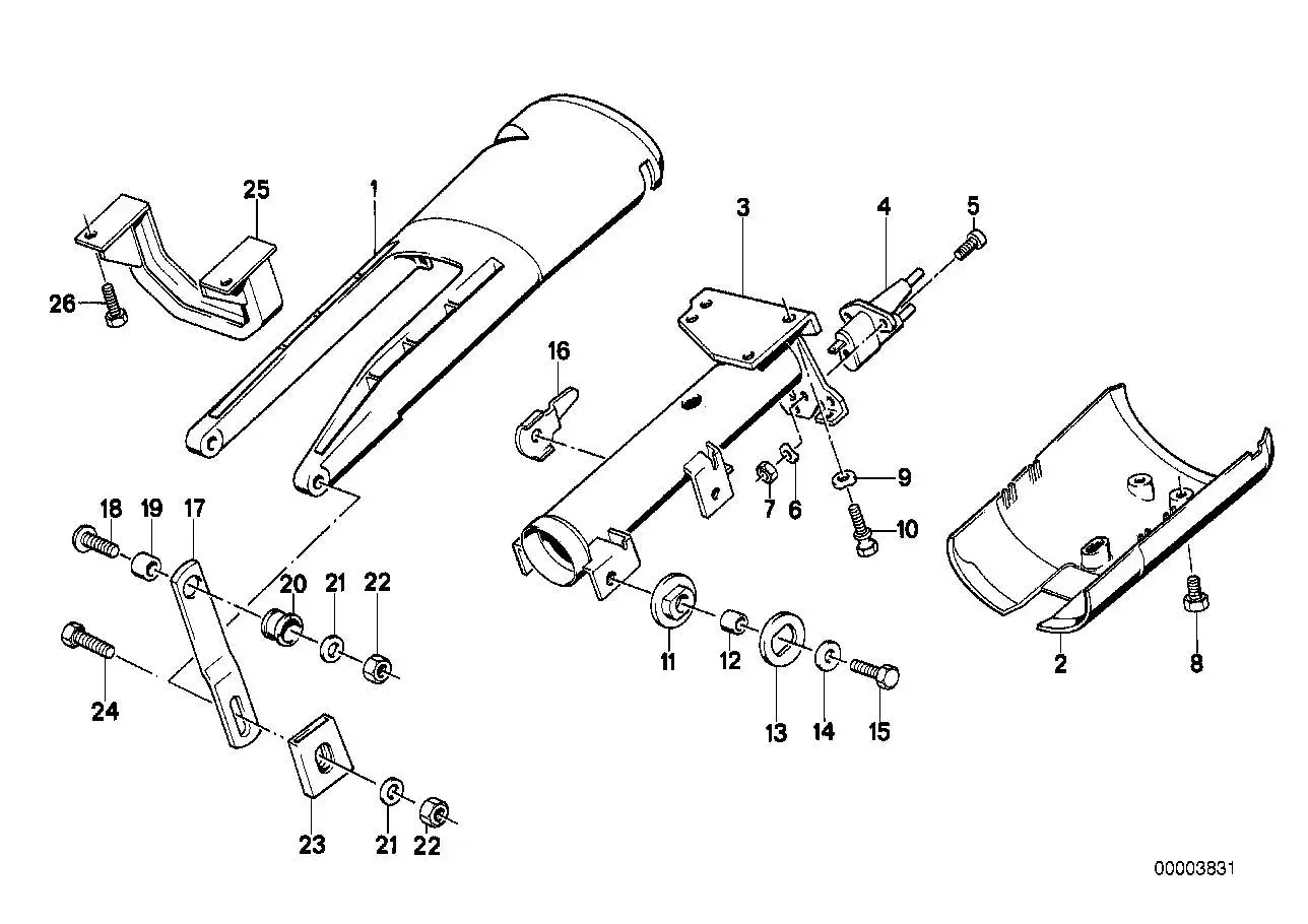 BMW Abreissschraube E12 E21 E23 E24 E28 32321109641 - Bildpositio
