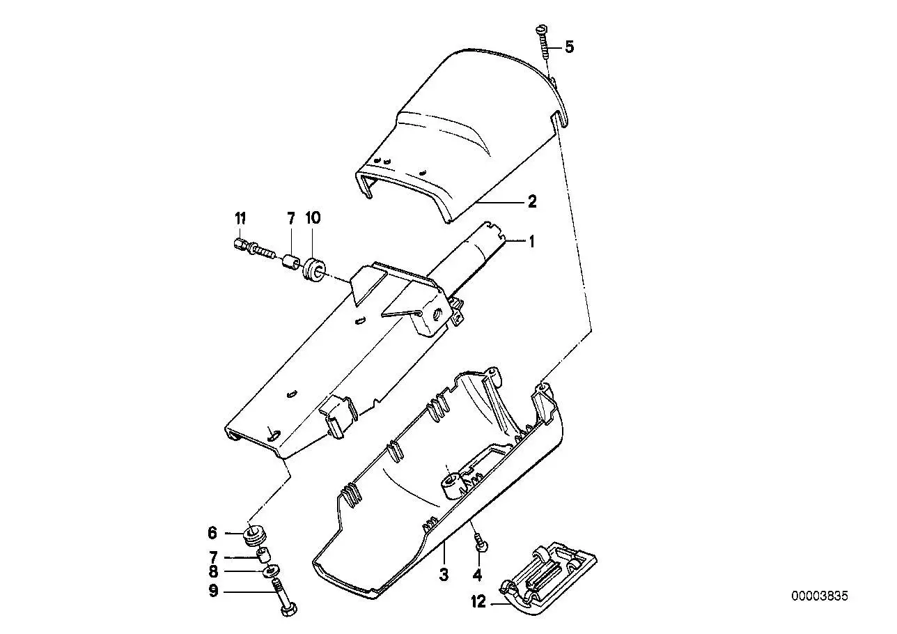 BMW Verkleidung Unterteil E24 E28 E30 32311156468 - Bildposition