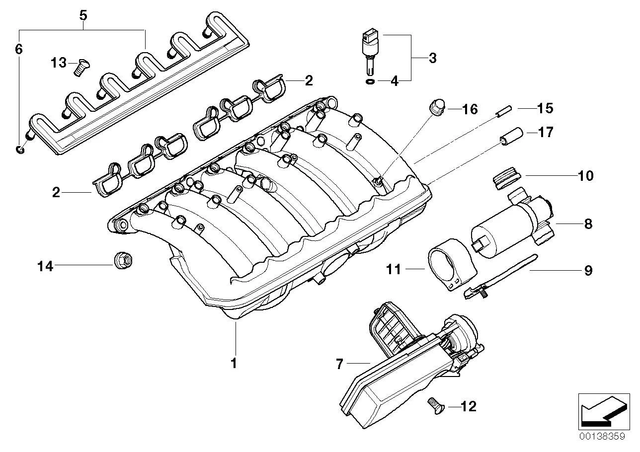 BMW Halter Leerlaufsteller E39 E46 E53 E60 E61 E65 E66 E83 E85 11617502271