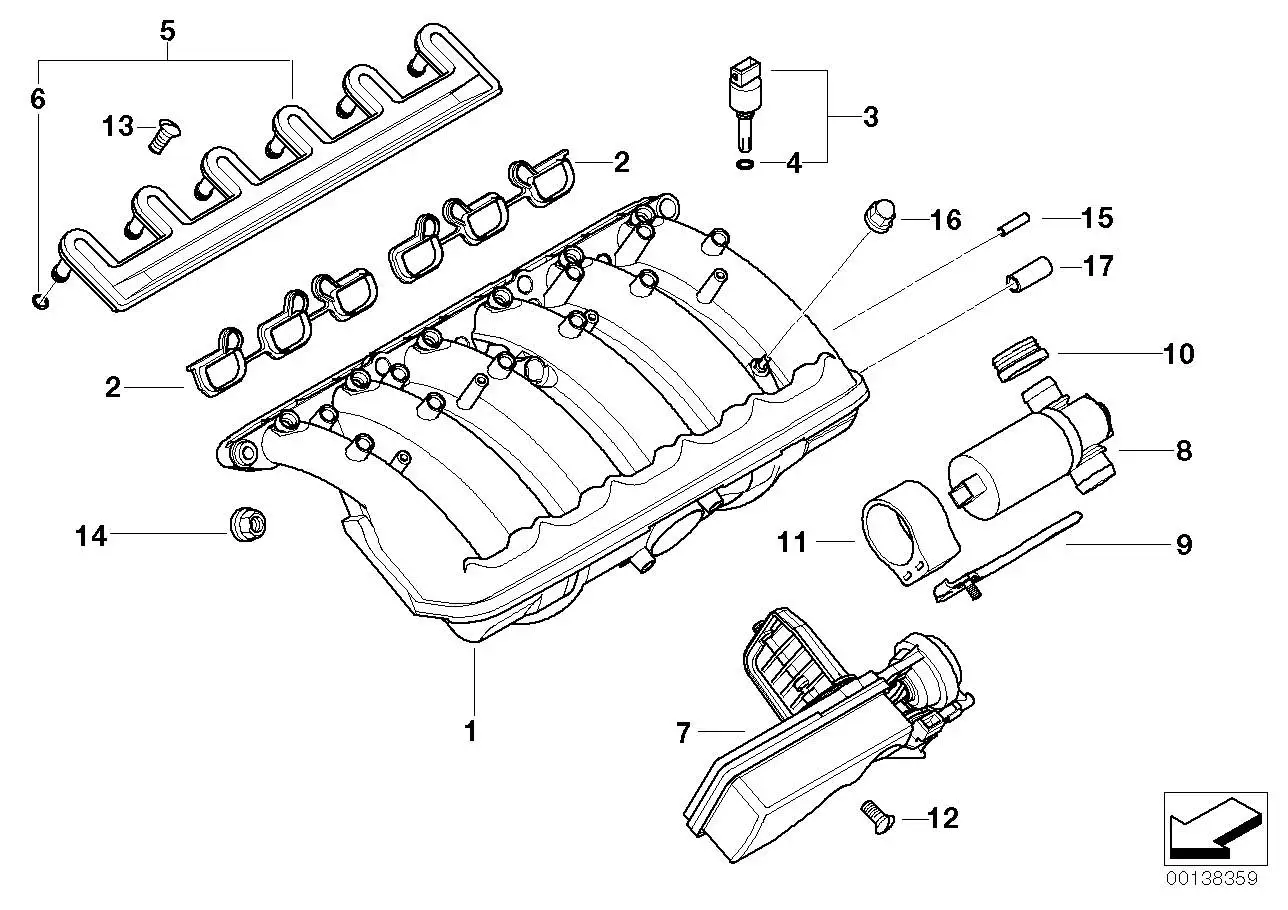 BMW Hutmutter E39 E46 E53 E60 E61 E65 E66 E83 E85 E86 12421438388