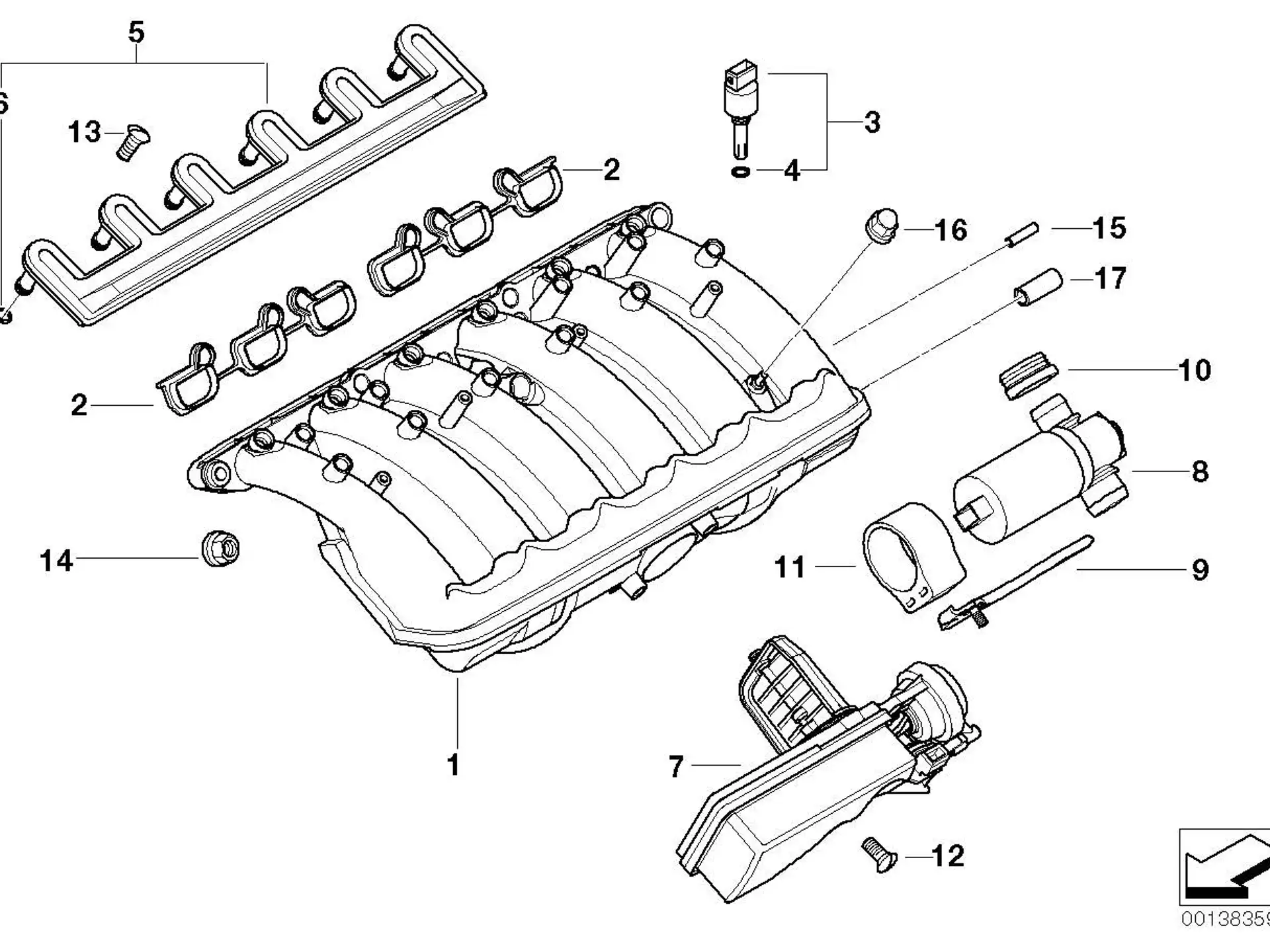 BMW Torxschraube mit Scheibe E38 E39 E46 E53 E60 E61 E65 E66 E81 E82 E83 E84 E85 E87 E88 E90 E91 E92 E93 11617533344