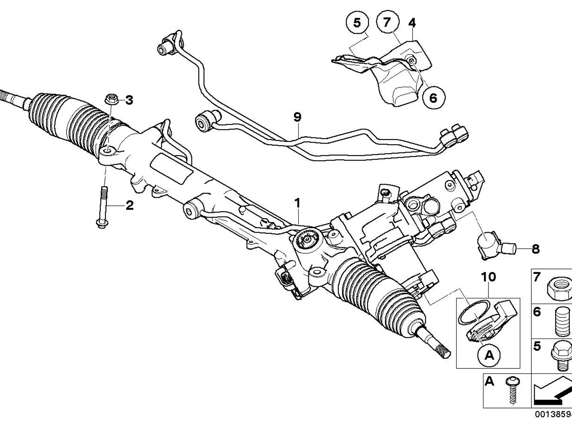 BMW Rep.Satz Sensordeckel Aktivlenkung E60 E61 E63 E64 32106769232