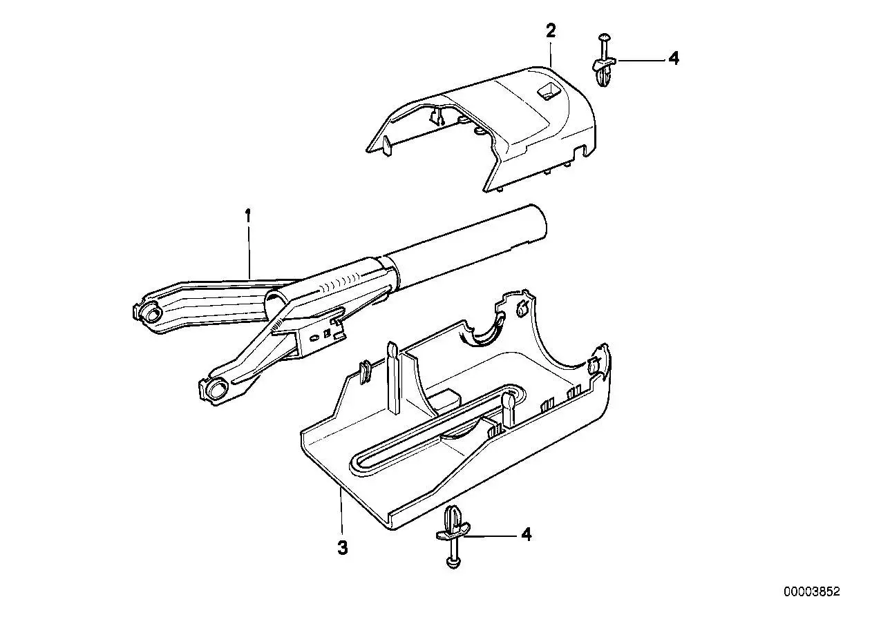 BMW Verkleidung Unterteil E34 32311161428