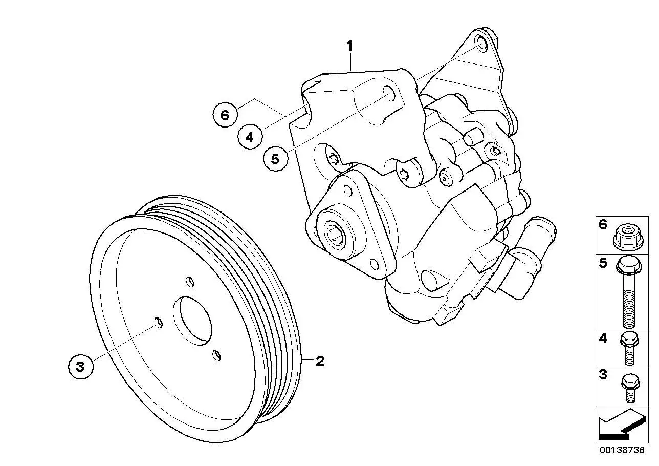 BMW Riemenscheibe E53 E60 E61 E63 E64 E65 E66 32427508865