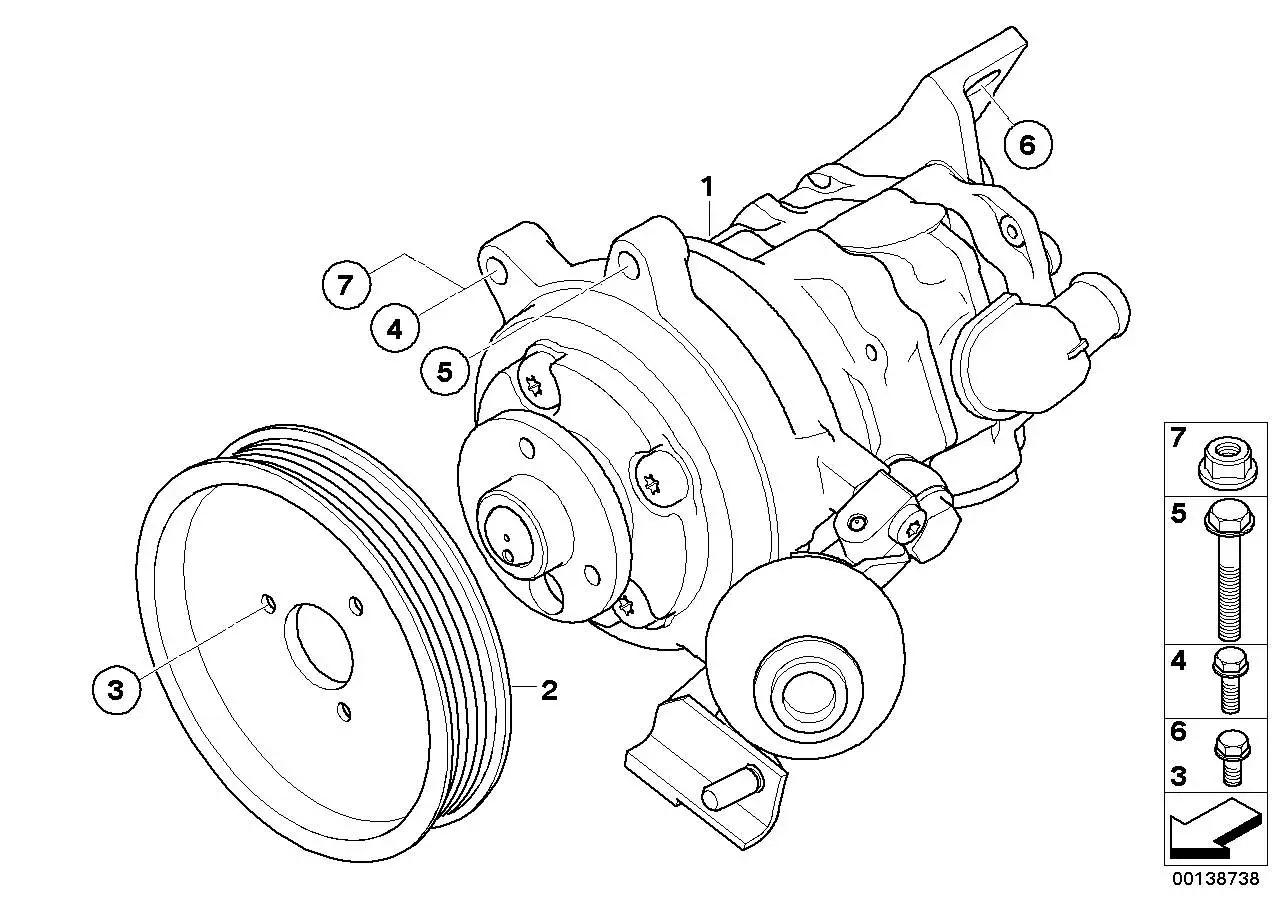 BMW Tandempumpe E60 E61 E63 E64 32416767244 - 5er, 6er