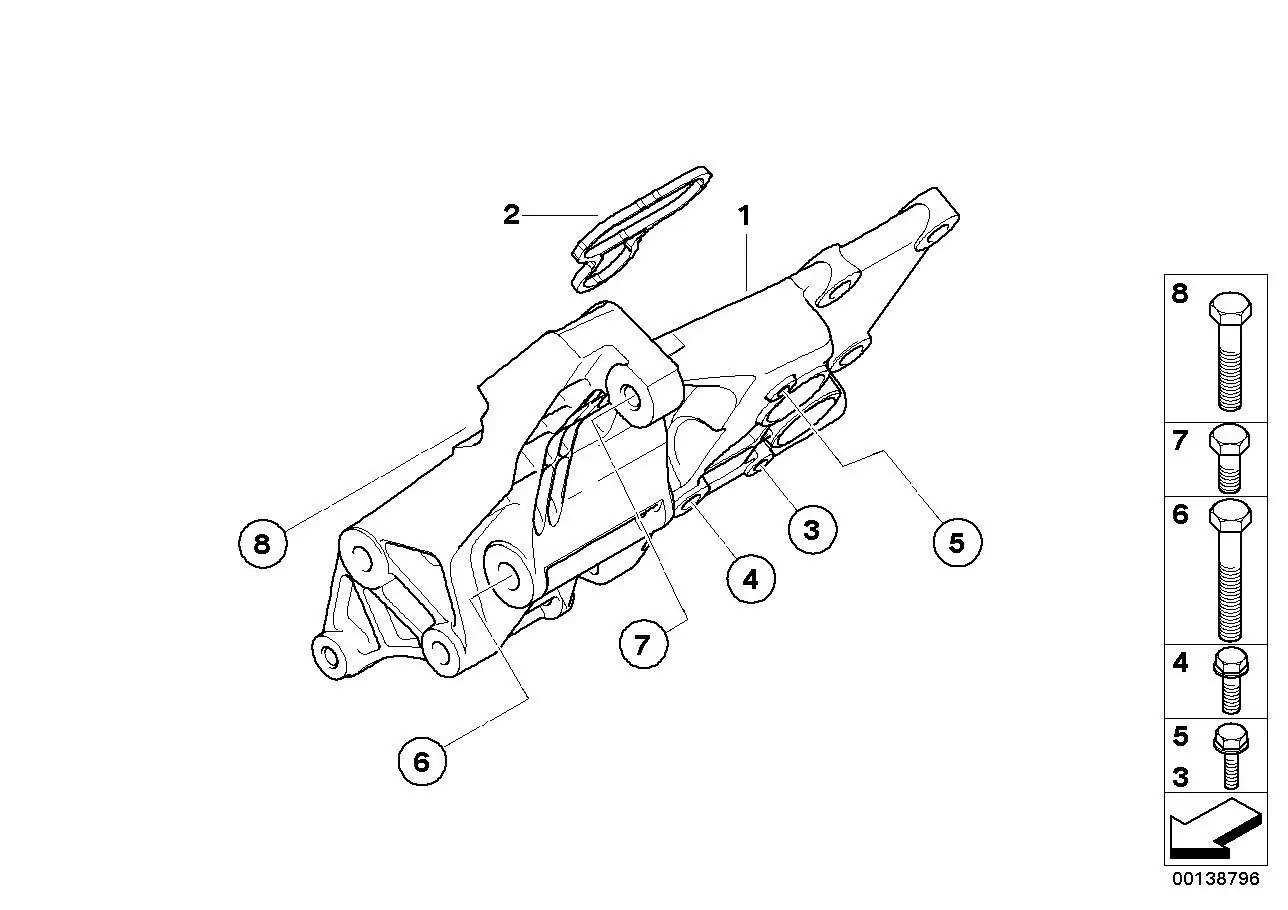BMW Lagerbock Generator E53 E60 E61 E63 E64 E65 E66 12317533837