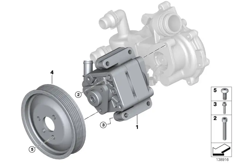 BMW Lenkhilfepumpe E46 32416758595 - Bildposition 01