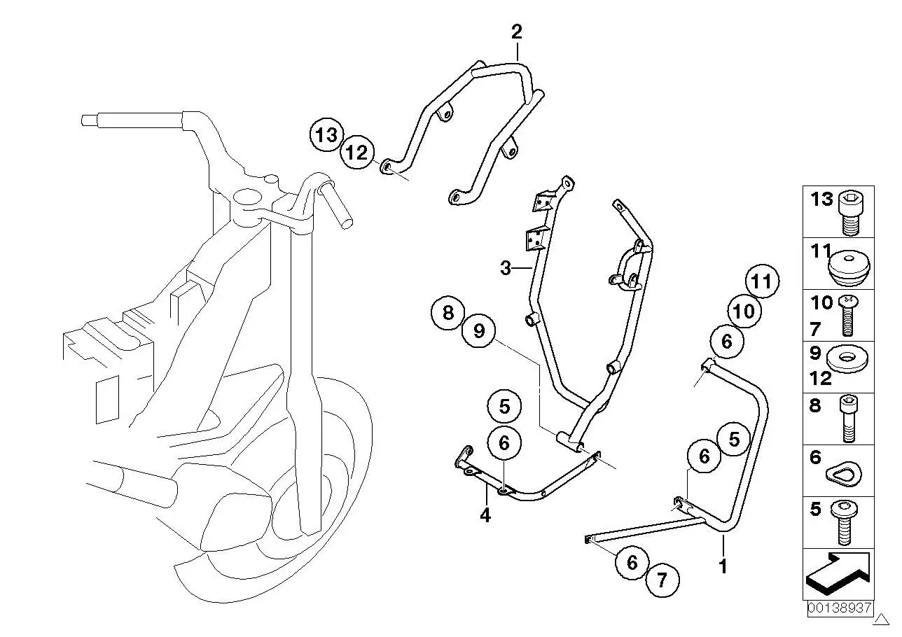 BMW Grundträger unten R28 46717688677
