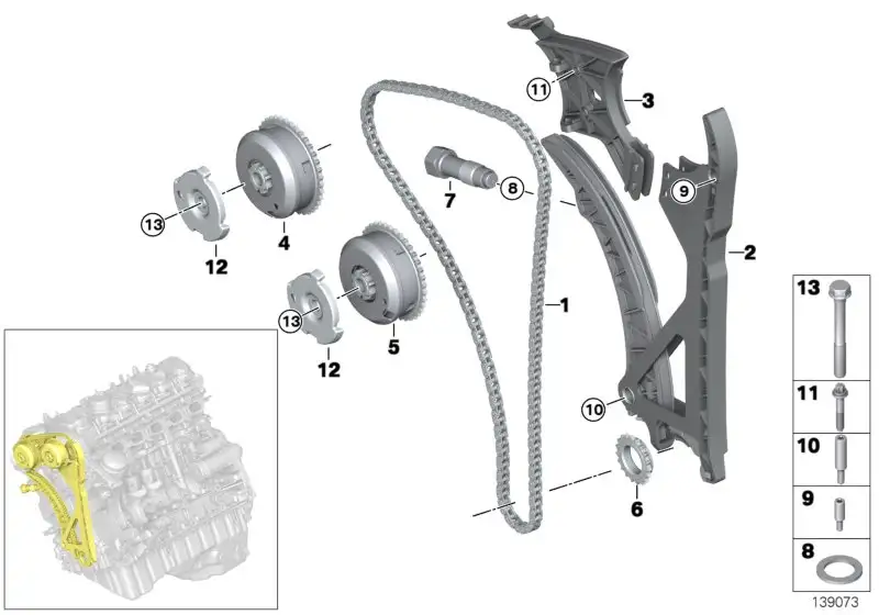 BMW Gleitschiene E60 E61 E63 E64 E65 E66 E70 E71 E81 E82 E83 E84