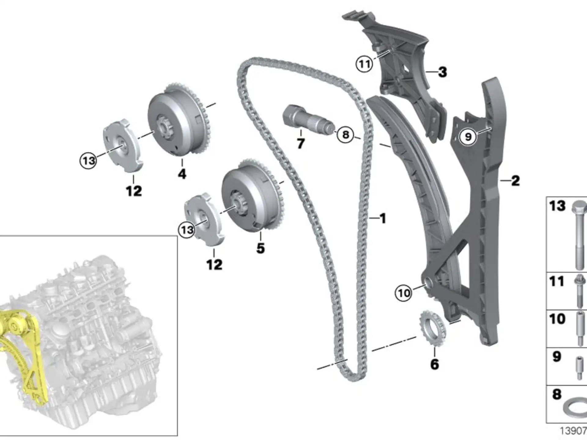 BMW Dichtring E60 E61 E63 E64 E65 E66 E70 E71 E81 E82 E83 E84 E85 E86 E87 E88 E89 E90 E91 E92 E93 F01 F02 F06 F07 F10 F11 F12 F13 F15 F16 F20 F21 F22 F23 F25 F26 F31 F32 F33 F34 F36 F80 F82 F83 F87 F87N 11317534251