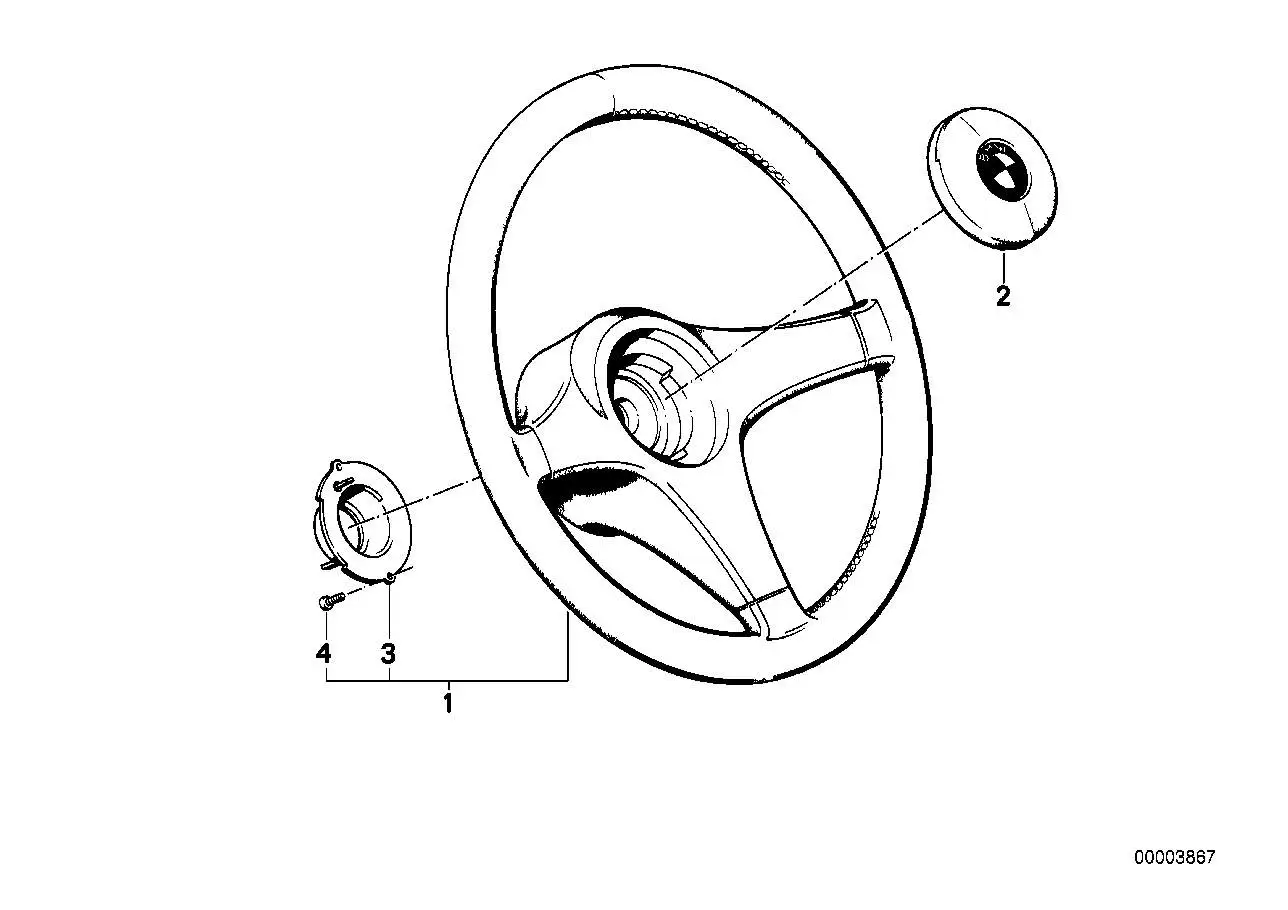 BMW Signalknopf E23 E24 E28 E30 E32 E34 32331155293 - Z1, 5er, 6e
