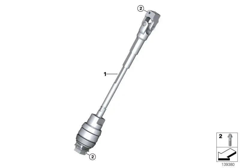 BMW Lenkspindel unten E84 E90 E91 E92 32306784845