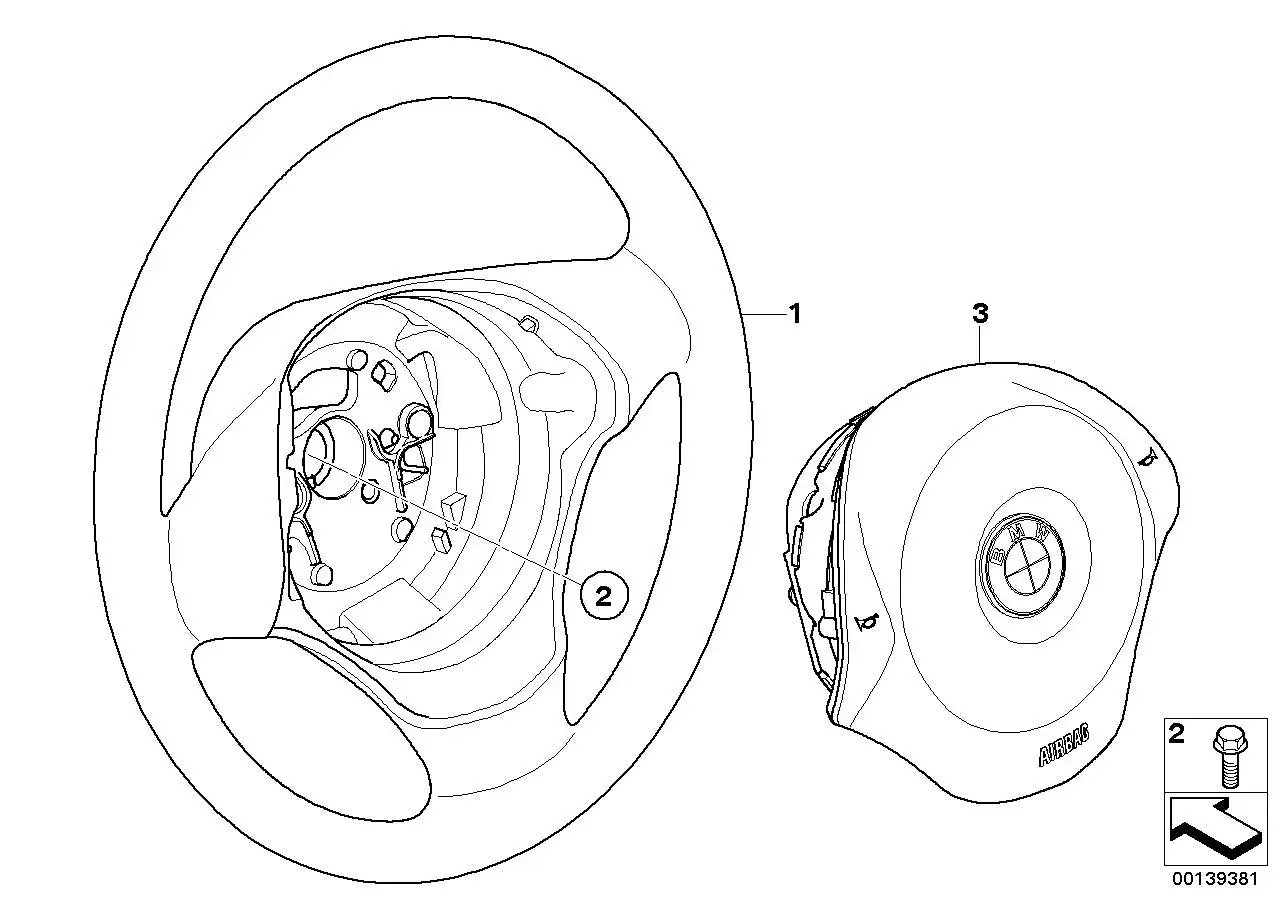 BMW Airbageinheit Fahrerseite E81 E82 E87 E88 32306779828