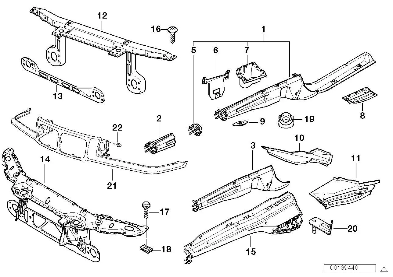 BMW Vorderwand 41138398682 - Bildposition 14