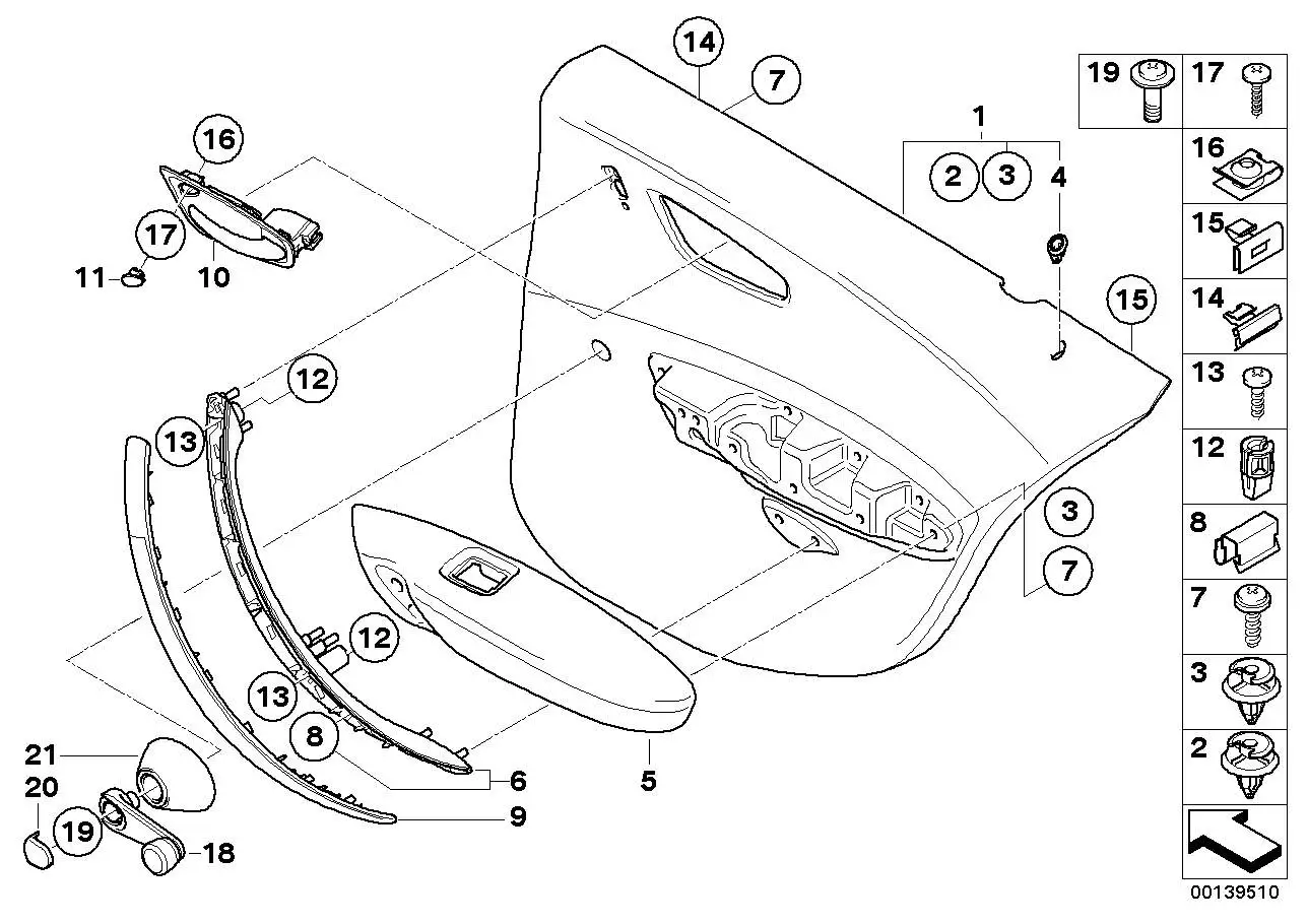 BMW Fensterkurbel E36 E46 E87 51328122503 - 1er E87 5-Türer, Z3 E