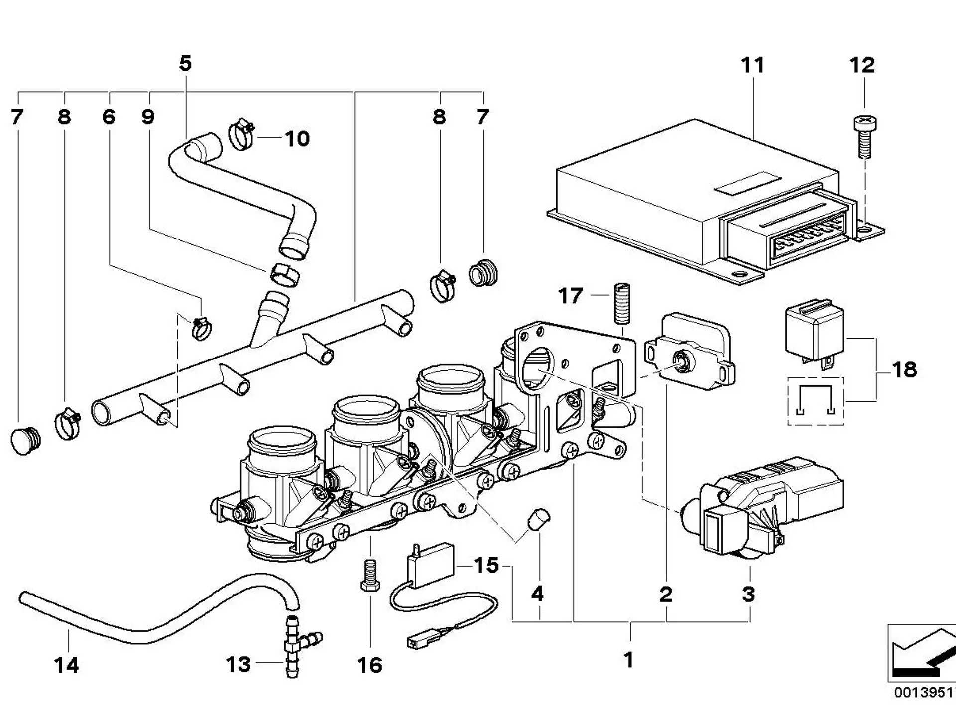 BMW Verteilerschlauch K41 11151465009