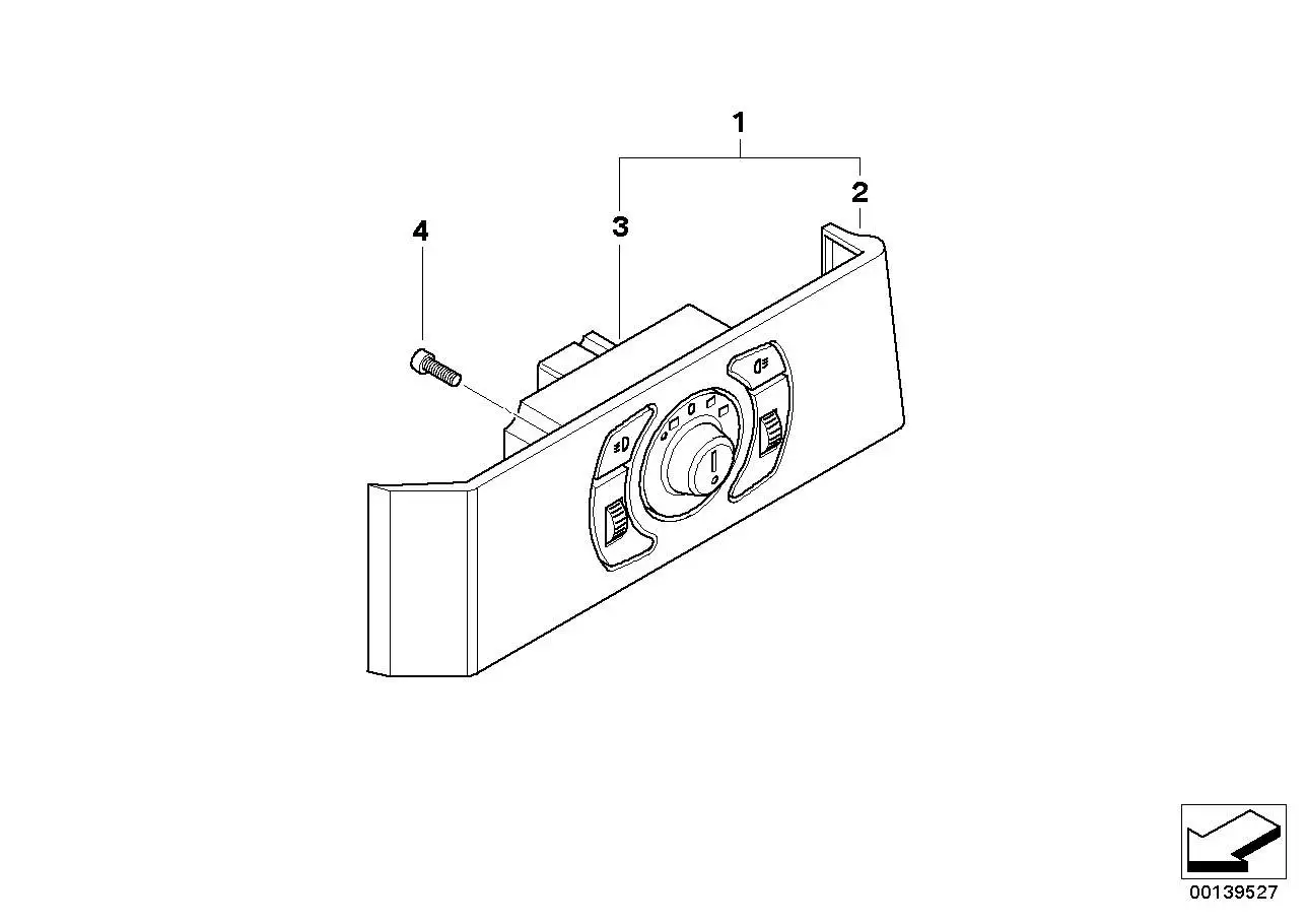 BMW Bedieneinheit Licht E60 E61 E63 E64 61316925252
