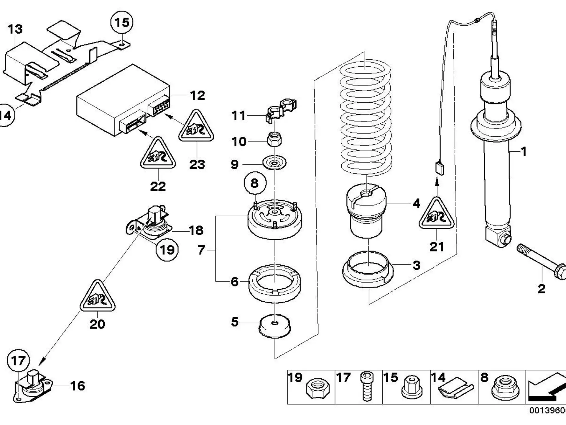 BMW Federunterlage oben E60 E63 E64 33532282767