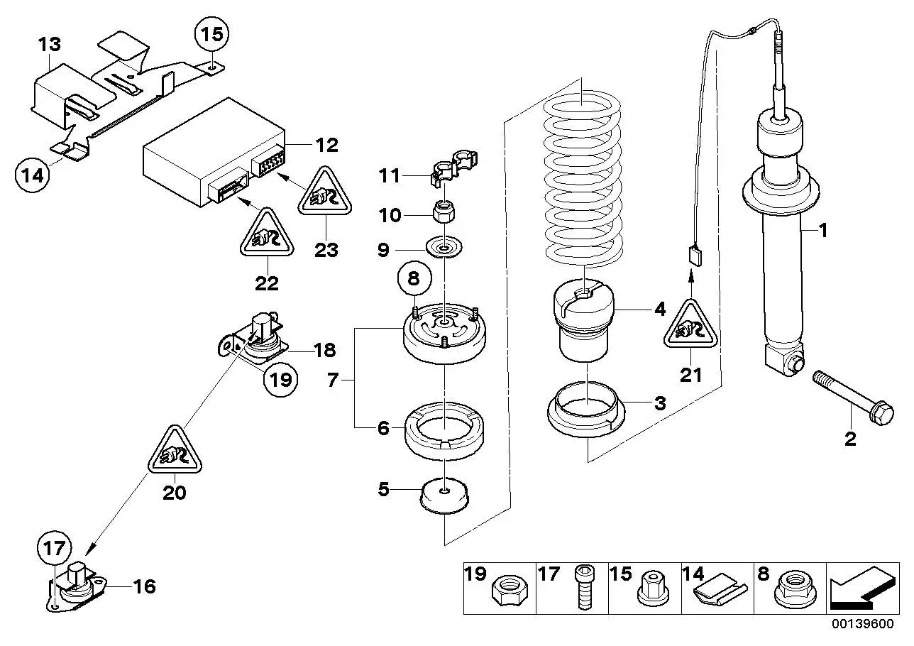BMW Federunterlage oben E60 E63 E64 33532282767