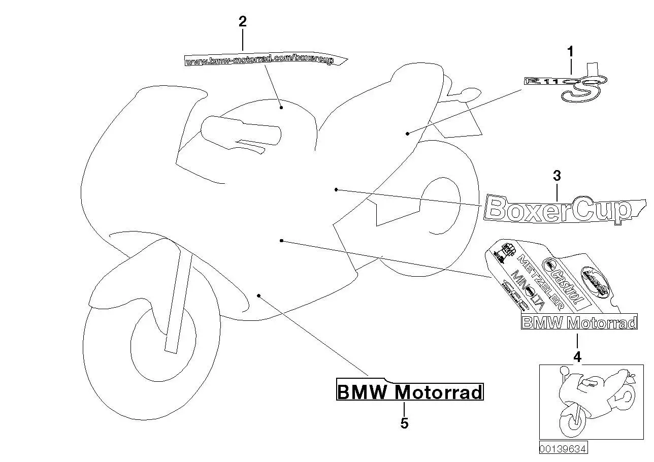 BMW Schriftzug BoxerCup links 51147687597
