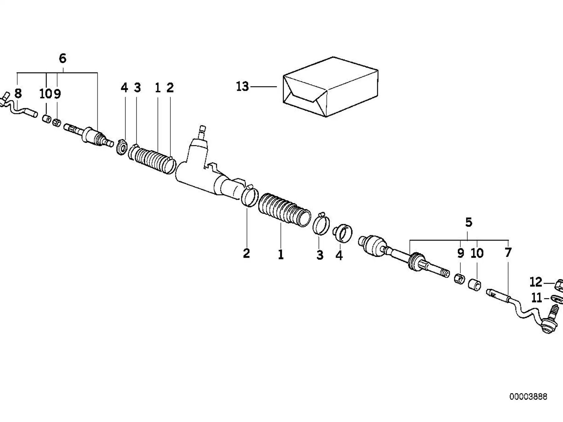 BMW Klemmring E34 E36 32111136179