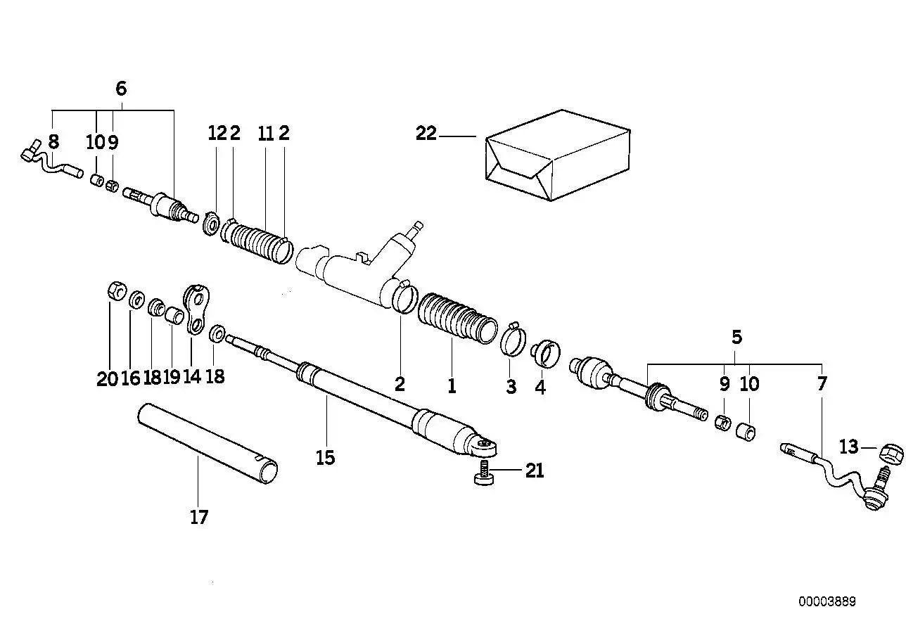 BMW Spurstange rechts E36 32111139318