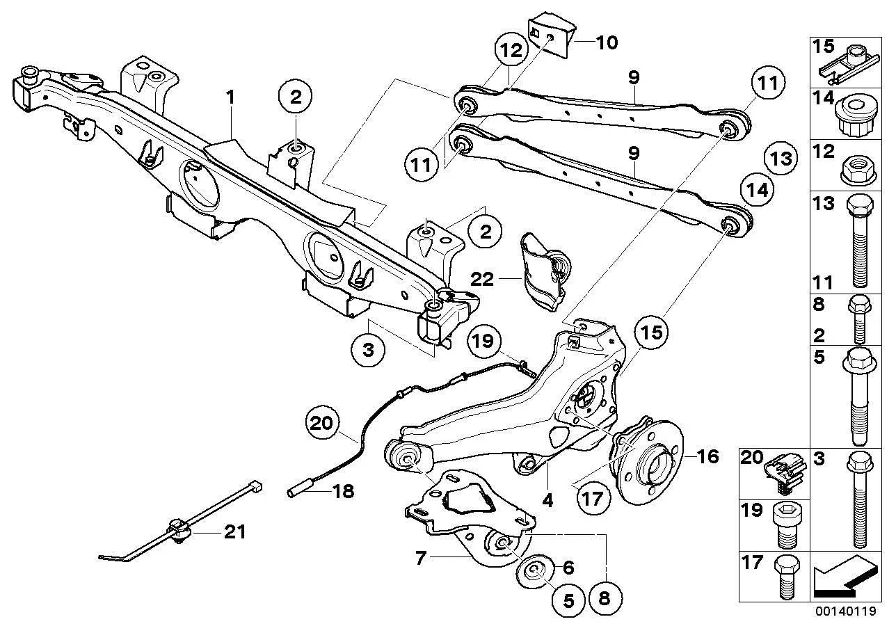 BMW Schraube selbstschneidend R50 R52 R53 33326767635
